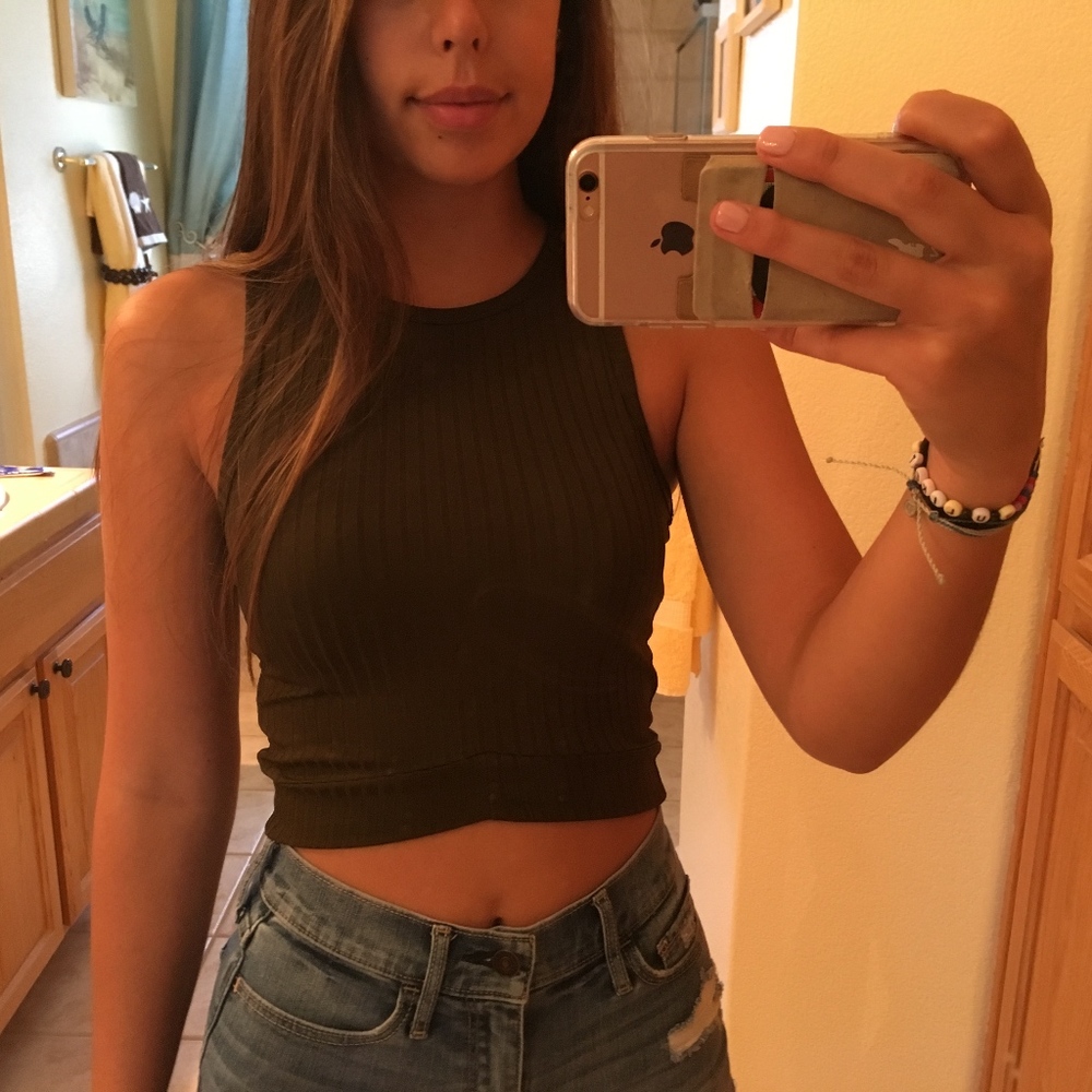 Army Green Tank Top
